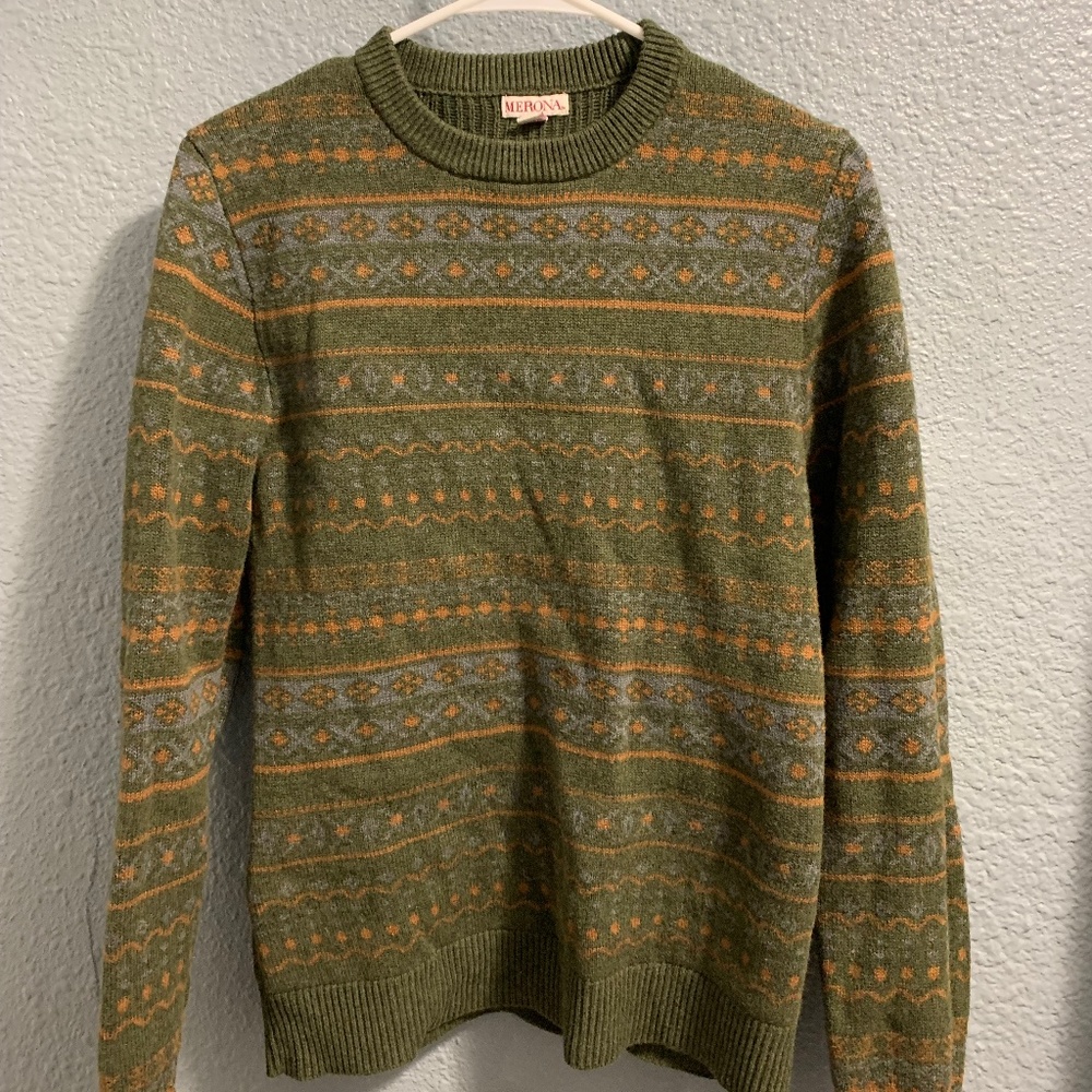 Green Patterned Sweater